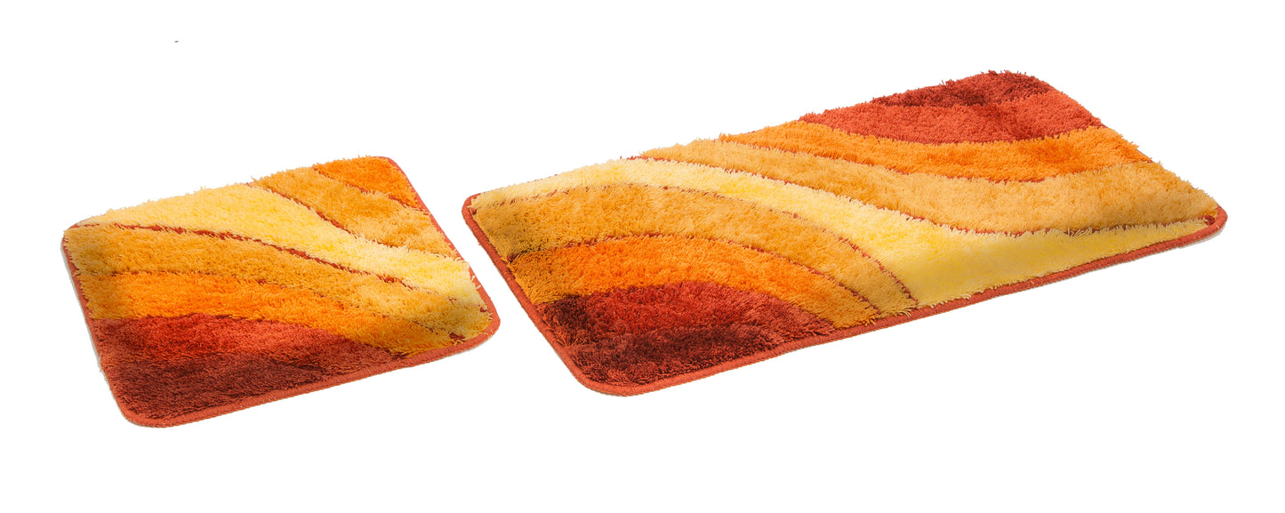 Bademattenset Wave 2-tlg., 50x90 cm und 50x45 cm verschiedene Farben und Ausführungen