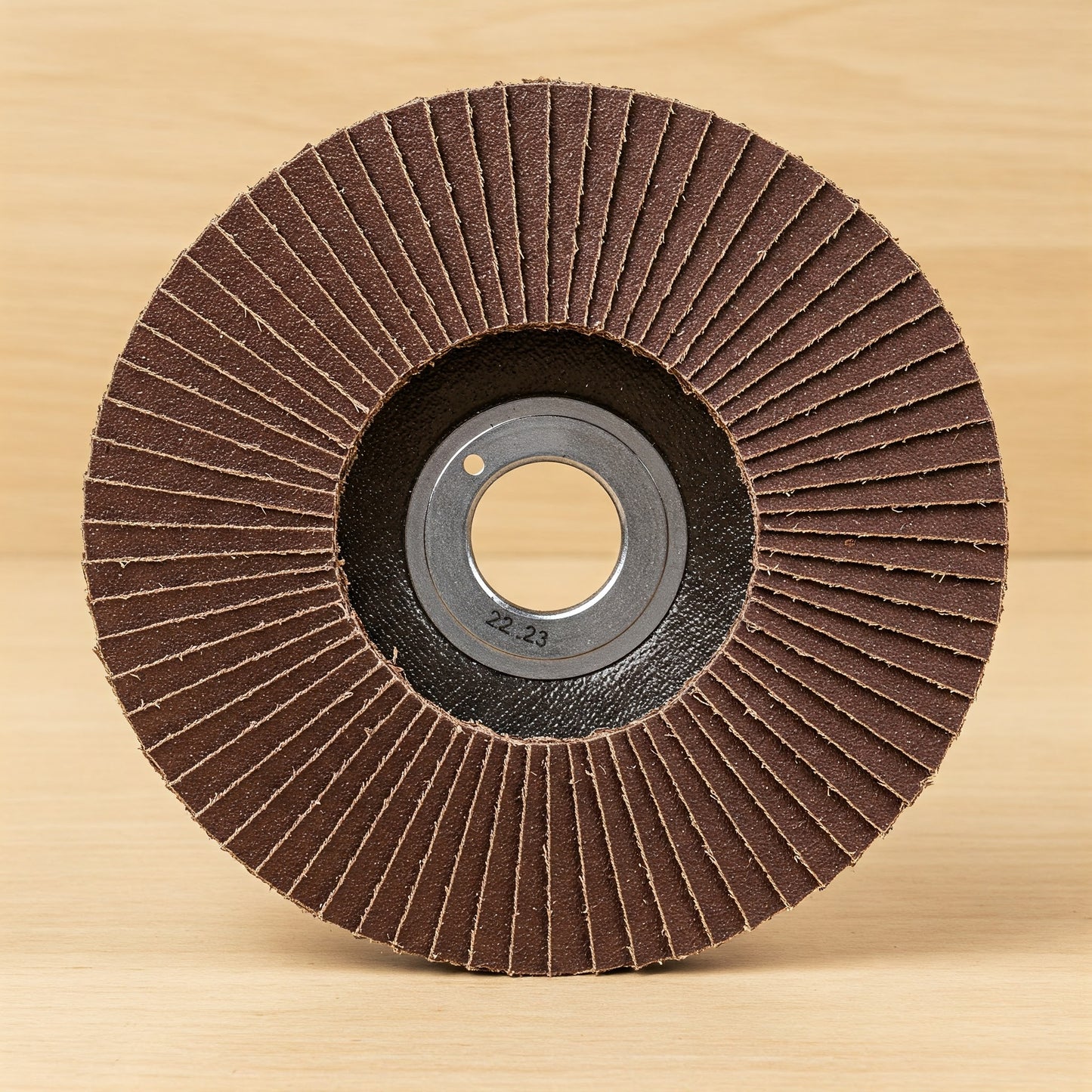 10/20 Stück Standard Fächerscheiben / Ø 125 mm x 22,23 mm / braun