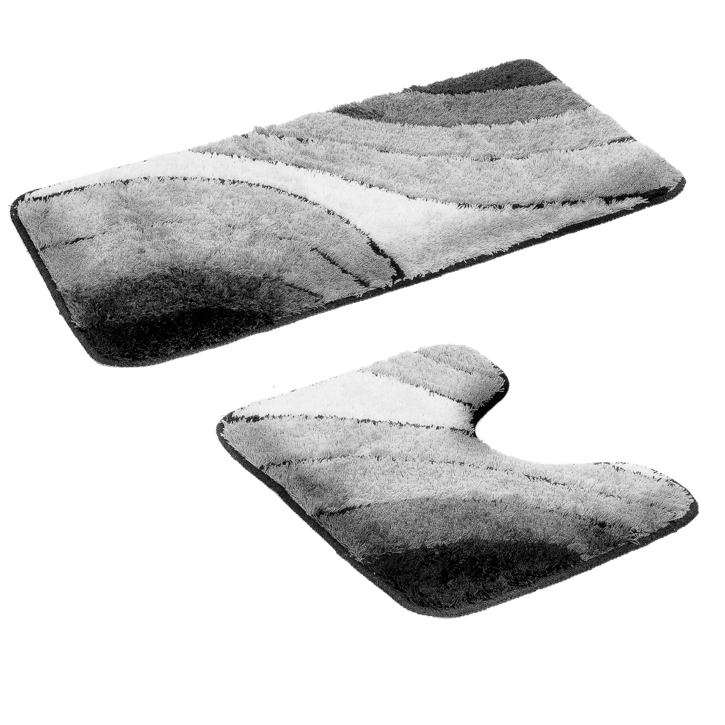 Bademattenset Kiel 2-tlg., 50x90 cm und 50x45 cm verschiedene Farben und Ausführungen