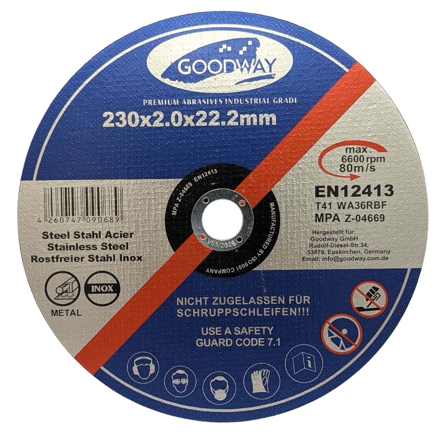 10x Profi Trennscheiben für Edelstahl & Metall – Extra dünn & Standfest (115-230mm)