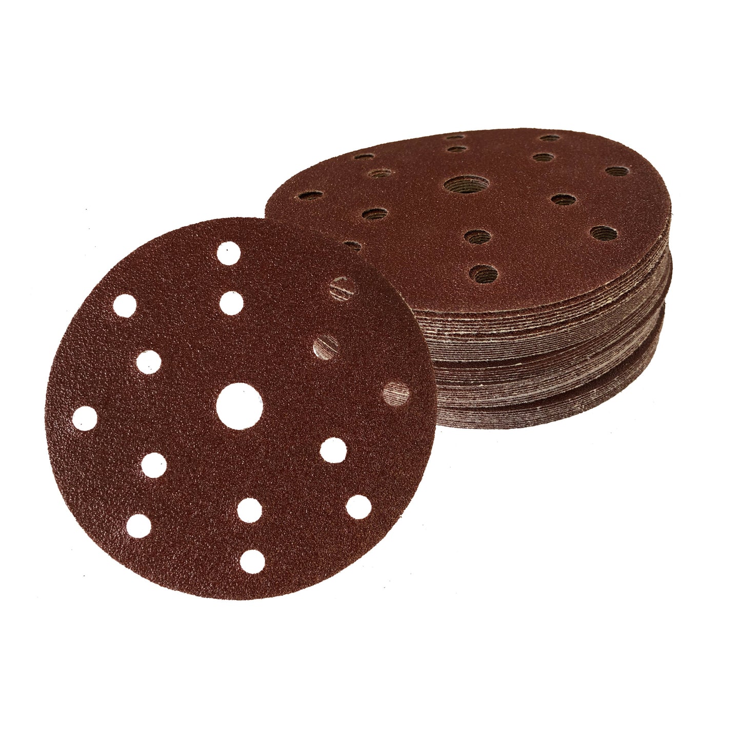 Klett-Schleifscheiben │ Ø 150 mm │ 15-Loch│ 60 Stück mixed je 10 x (40/60/80/120/180/240)