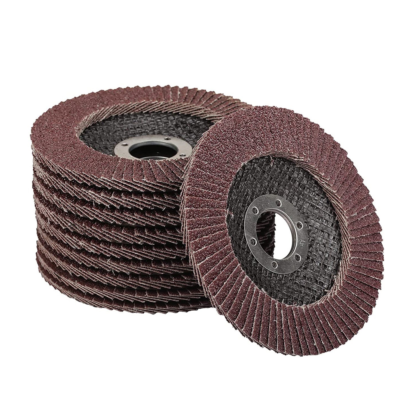 10/20 Stück Standard Fächerscheiben / Ø 125 mm x 22,23 mm / braun