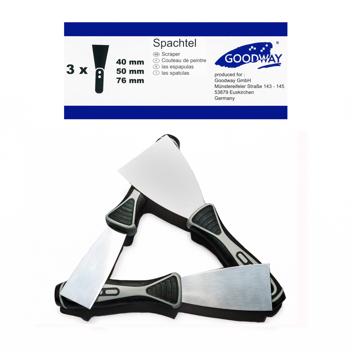 Spachtel Set - 3 Stück flexible
