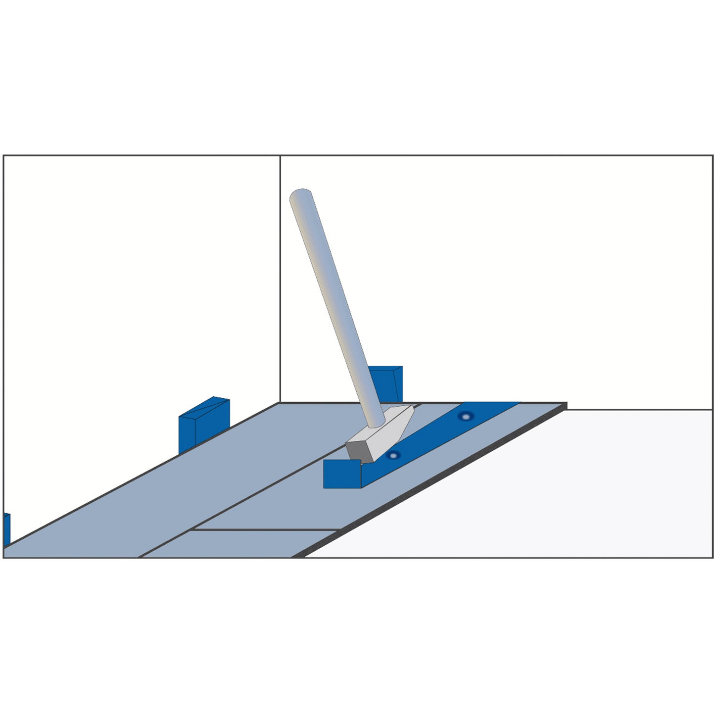 Zugeisen │ 280mm │ blau