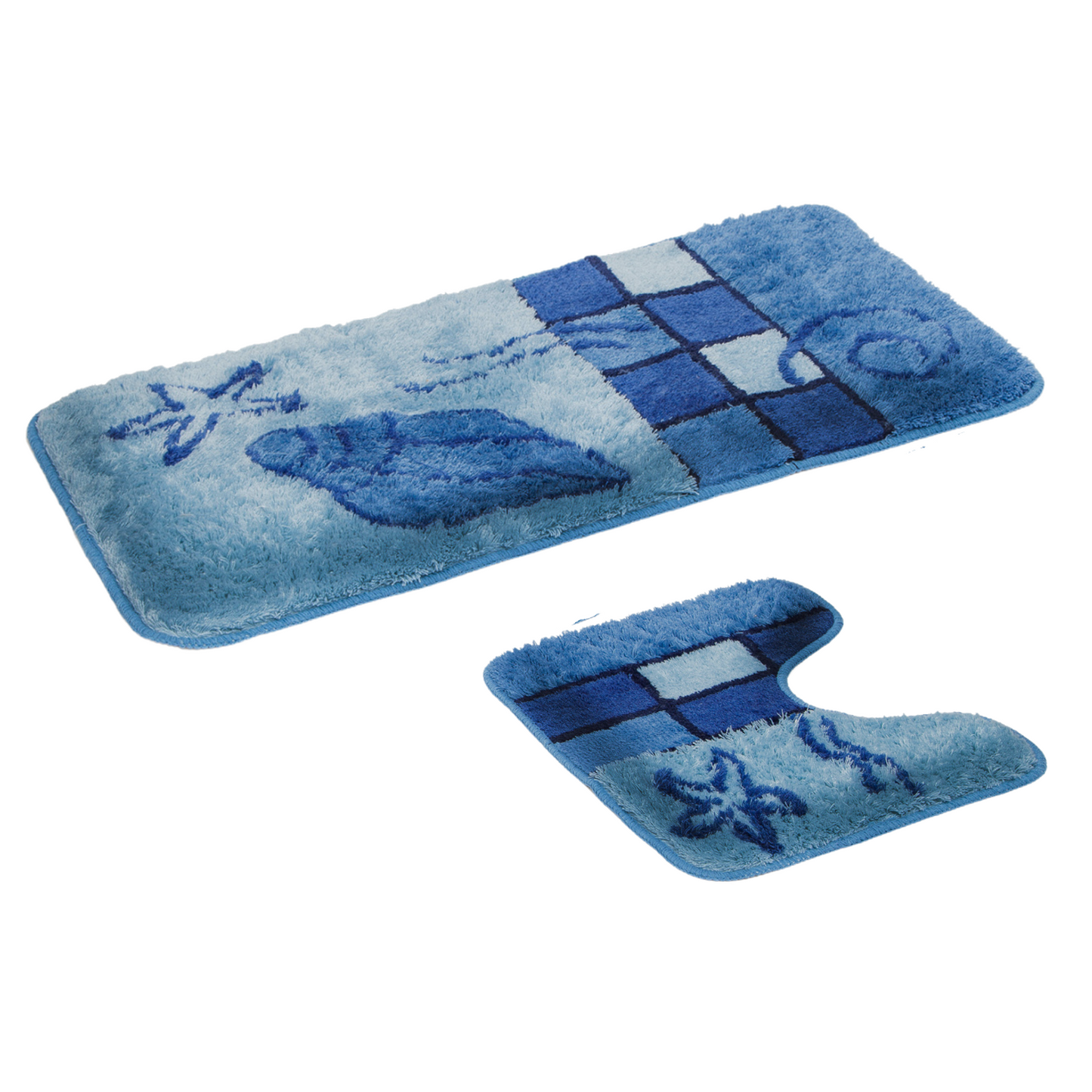 Bademattenset Hamburg 2-tlg., 50x90 cm und 50x45 cm verschiedene Farben und Ausführungen