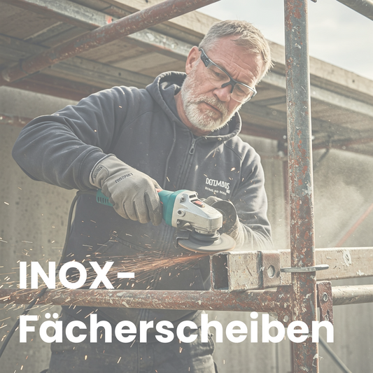 INOX-Fächerscheiben blau 10 Ausführungen 115 mm - 125 mm