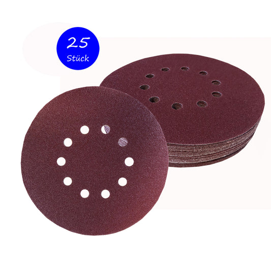 Klett-Schleifscheiben │ Ø 225 mm│ 10-Loch │ 25 Stück│ Korn 40