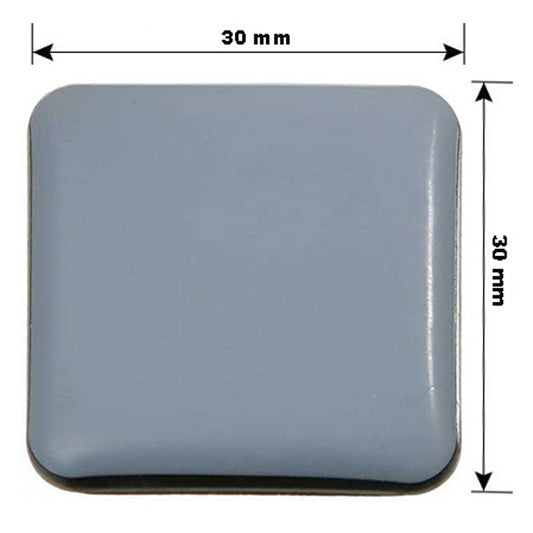 Teflongleiter 30x30mm, selbstklebend, 4 Stück.